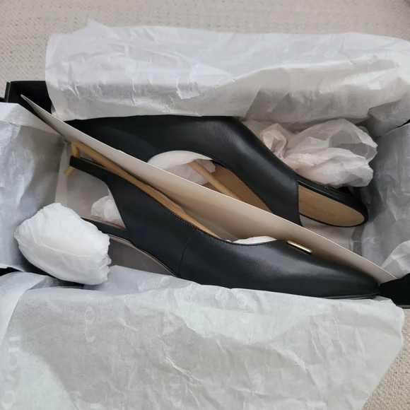 Coach Black Slingback Heels - Picture 5 of 8